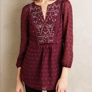 Anthropologie One September top blouse EUC M